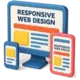 Icon of a laptop, tablet, and phone, representing Ajeet Singh's responsive web design services.