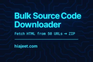 Here is a blog post draft for your Bulk Source Code Downloader tool, designed to be informative, SEO-friendly, and drive traffic to the tool page. How to Bulk Download Website Source Code for Analysis and Backup